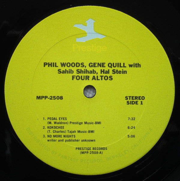 Phil Woods / Gene Quill / Sahib Shihab / Hal Stein : Four Altos (LP, Album, RE)