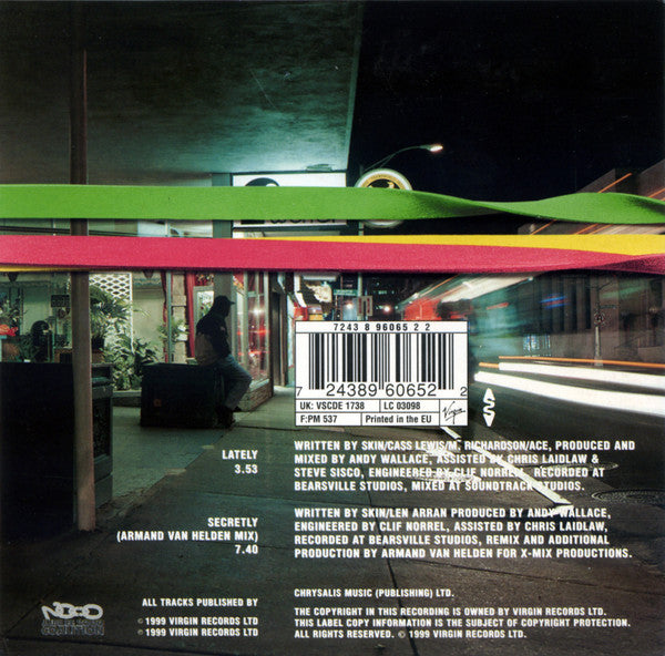 Skunk Anansie : Lately (CD, Single, Car)