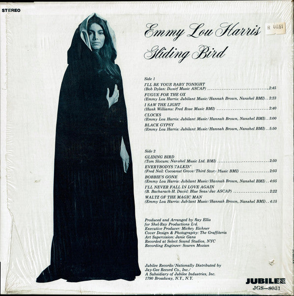 Emmylou Harris : Gliding Bird (LP, Album, Promo)