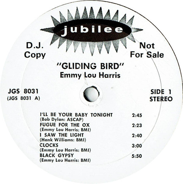 Emmylou Harris : Gliding Bird (LP, Album, Promo)