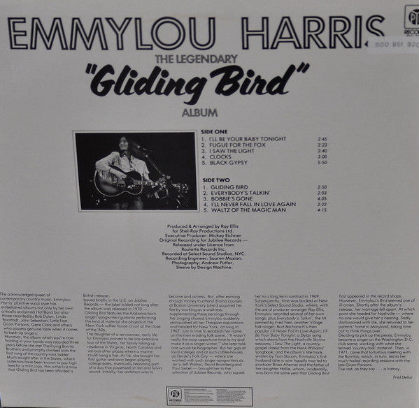 Emmylou Harris : The Legendary "Gliding Bird" Album (LP, Album, RE)