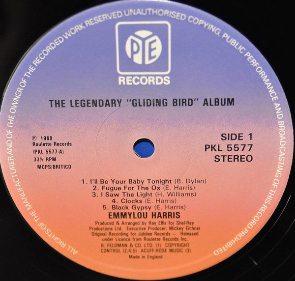Emmylou Harris : The Legendary "Gliding Bird" Album (LP, Album, RE)
