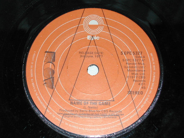 Moon (28) : Name Of The Game (7", Promo)