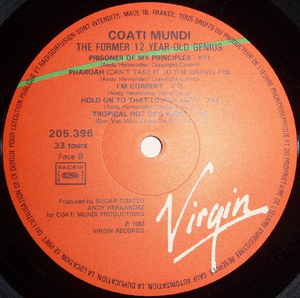 Coati Mundi : The Former 12 Year Old Genius (LP, Album)