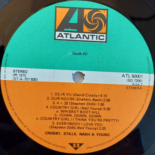 Crosby, Stills, Nash & Young : Déjà Vu (LP, Album, Gat)