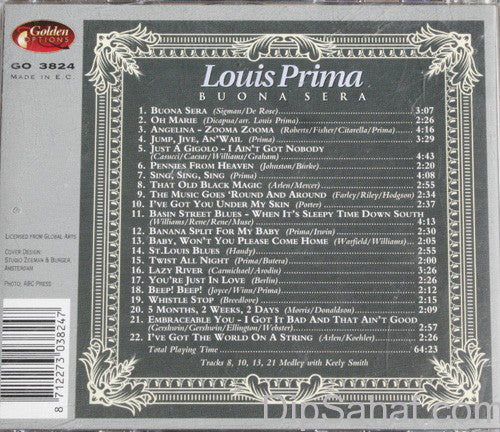 Louis Prima : Buona Sera (CD, Comp)