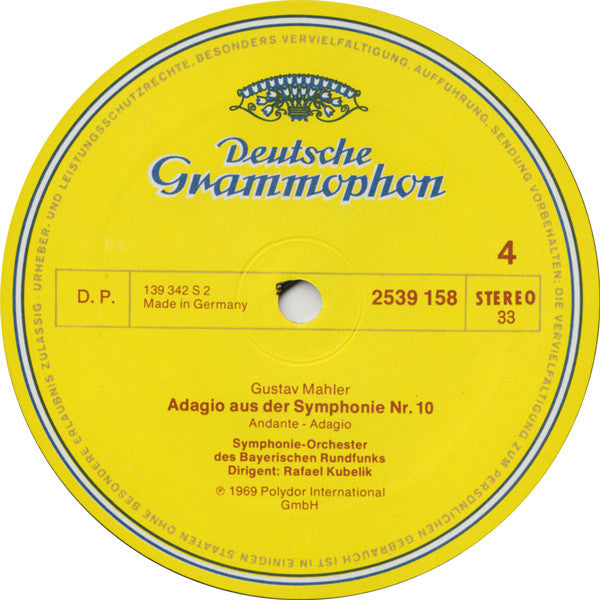 Gustav Mahler - Symphonie-Orchester Des Bayerischen Rundfunks · Rafael Kubelik : Symphonie Nr. 8 · Symphonie Nr. 10: Adagio (2xLP, Comp)