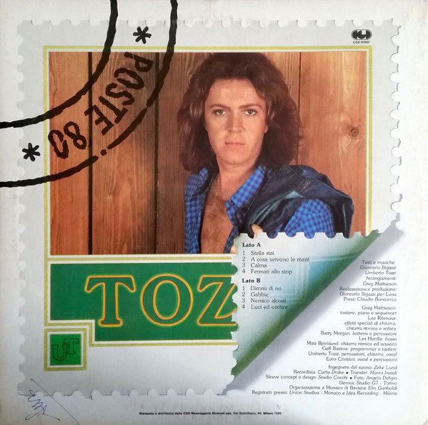 Umberto Tozzi : Tozzi (LP, Album, Gat)
