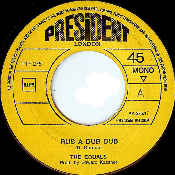 The Equals : Rub A Dub Dub (7", Single, Mono)