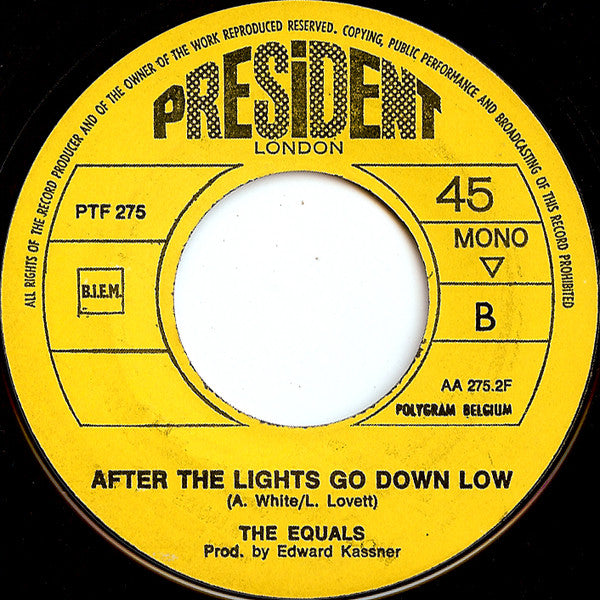The Equals : Rub A Dub Dub (7", Single, Mono)
