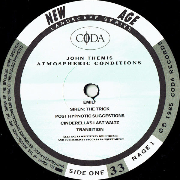 John Themis : Atmospheric Conditions (LP, Album)
