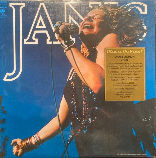 Janis Joplin : Janis (2xLP, Comp, Ltd, Num, RE, Mag)