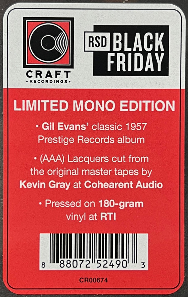 Gil Evans : Gil Evans & Ten (LP, Album, RSD, Mono, Ltd, RE, RM, 180)