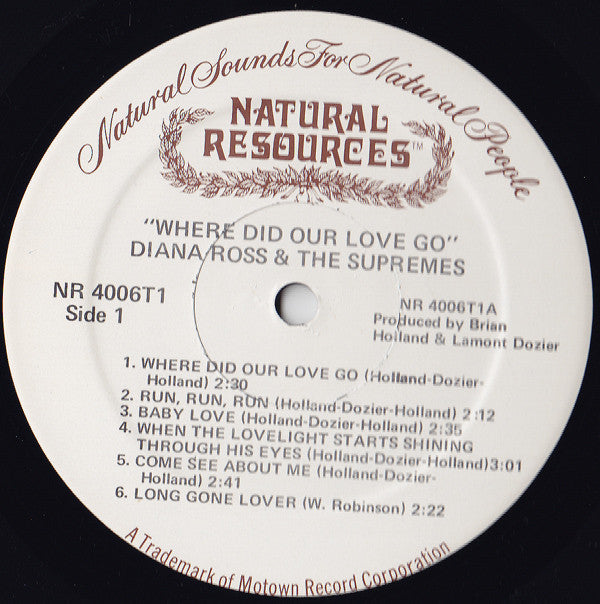 The Supremes : Where Did Our Love Go (LP, Album, RE)