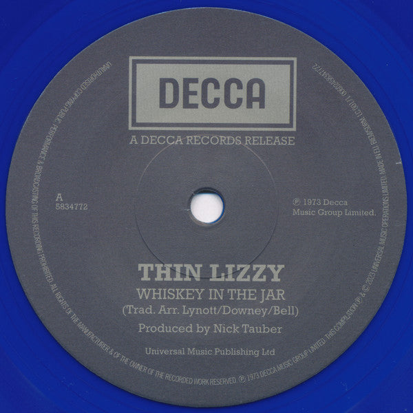 Thin Lizzy : Whiskey In The Jar (7", Single, Ltd, RE, RM, Blu)