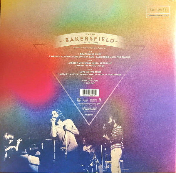 The Doors : Live In Bakersfield, August 21, 1970 (2xLP, RSD, Ltd, Num, Ora)