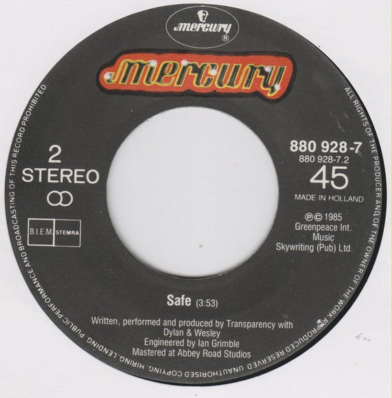 Hazel O'Connor / Chris Thompson : Push & Shove (7", Single)