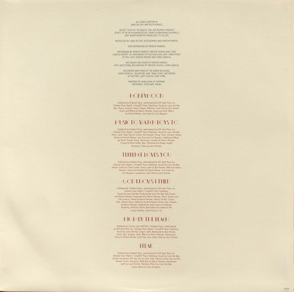 Lana Del Rey : Honeymoon (2xLP, Album, RE, RP)