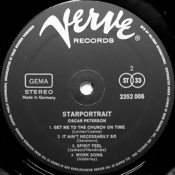 Oscar Peterson : Starportrait (2xLP, Comp, Box)
