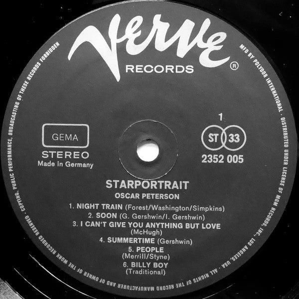 Oscar Peterson : Starportrait (2xLP, Comp, Box)
