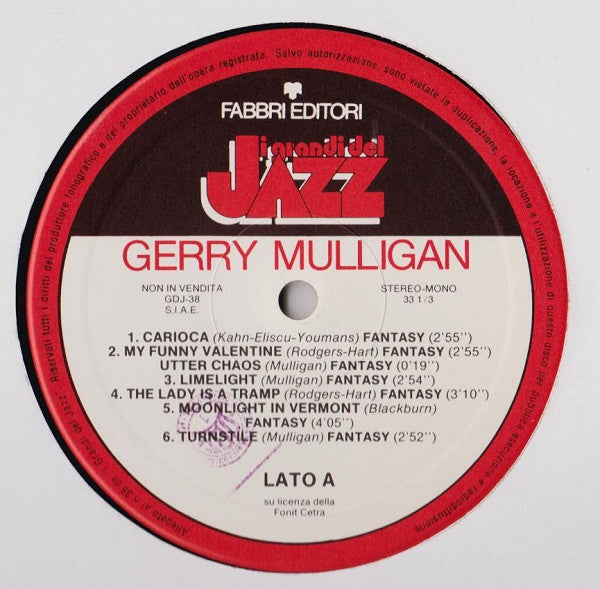 Gerry Mulligan : Gerry Mulligan (LP, Comp)