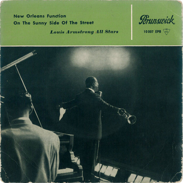 Louis Armstrong And His All-Stars : New Orleans Function / On The Sunny Side Of The Street (7", EP, Mono, RP, 6. )