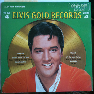 Elvis Presley : Elvis' Gold Records  Volume 4 (LP, Comp, RE, Gol)