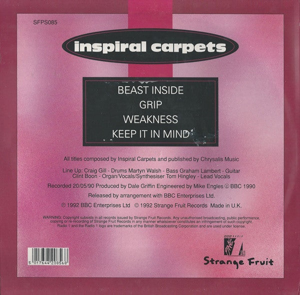 Inspiral Carpets : Peel Session (10")