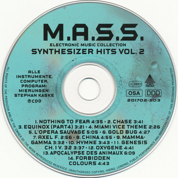 M.A.S.S. : Synthesizer Hits Vol. 2 (CD, Comp)