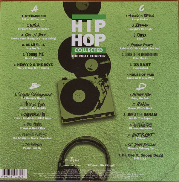 Various : Hip Hop Collected - The Next Chapter (LP, Ltd, Gre + LP, Whi + Comp, Ltd, 180)