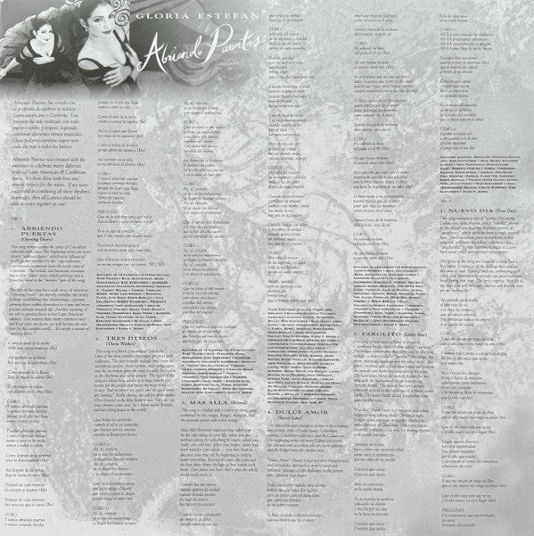 Gloria Estefan : Abriendo Puertas (LP, Album, Ltd, Num, RE, Tra)