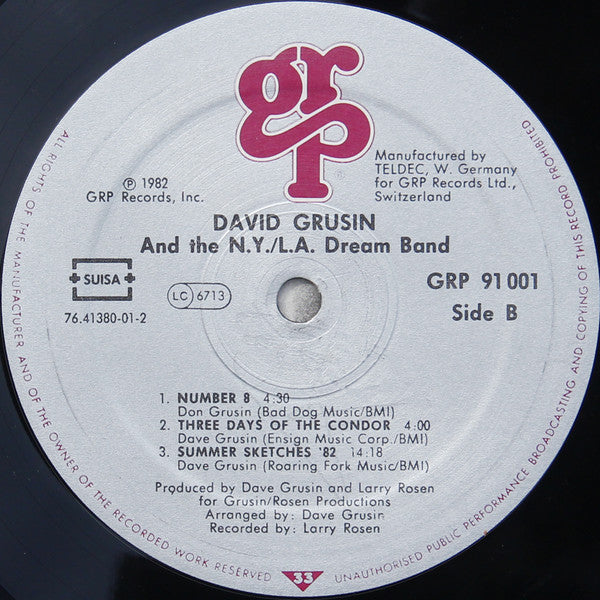 Dave Grusin And The N.Y./L.A. Dream Band* : Dave Grusin And The NY-LA Dream Band (LP, Album, DMM)