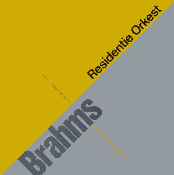 Johannes Brahms, Residentie Orkest : Symphony 1 And Symphony 2 (2xLP)