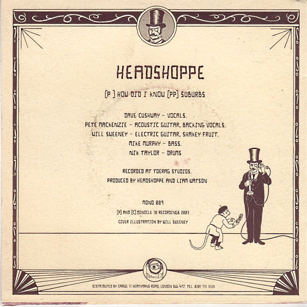 Headshoppe : How Did I Know (7")