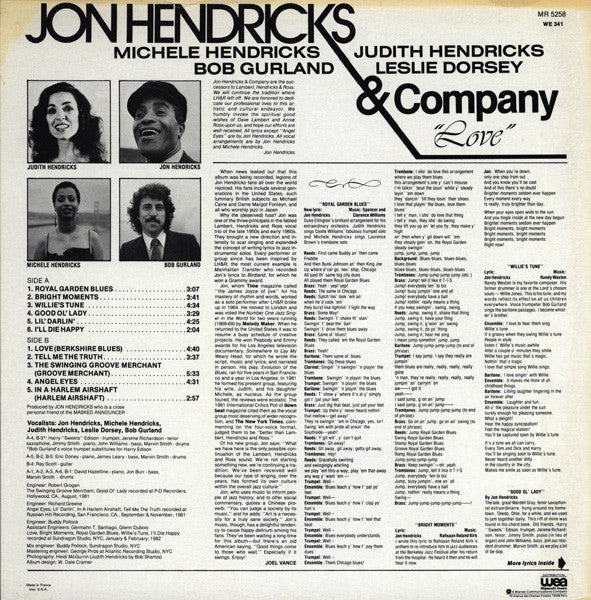 Jon Hendricks & Company : Love (LP, Album)