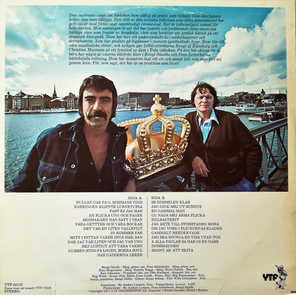 Bengt Sändh & Finn Zetterholm : Folklår "Våra Allra Fulaste Visor" (LP, Album)