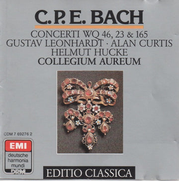 Carl Philipp Emanuel Bach, Gustav Leonhardt, Alan Curtis (2), Helmut Hucke, Collegium Aureum : Concerti WQ 46, 23 & 165 (CD)