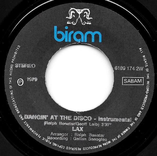 L.A.X. : Dancin' At The Disco (7", Single)