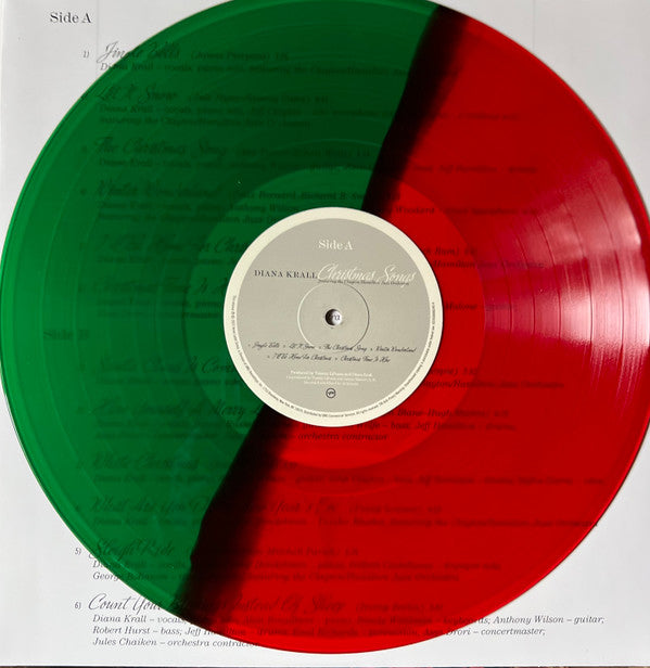 Diana Krall Featuring The Clayton-Hamilton Jazz Orchestra : Christmas Songs (LP, Album, RE, Red)