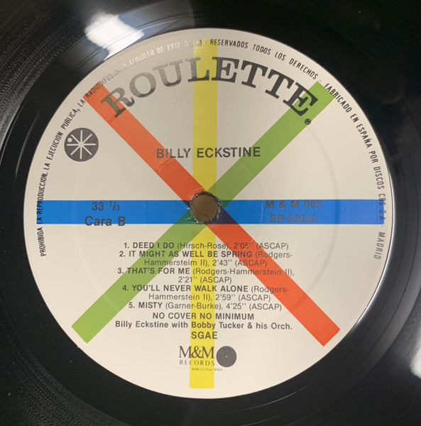 Billy Eckstine : No Cover, No Minimum (LP, Album, RE)