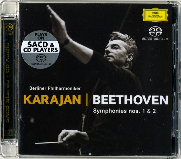 Ludwig van Beethoven – Berliner Philharmoniker, Herbert von Karajan : Symphonies Nos. 1 & 2 (SACD, Hybrid, Comp, RE)