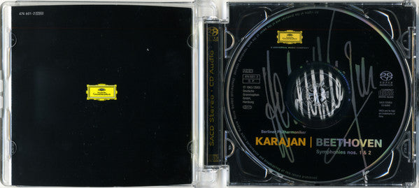 Ludwig van Beethoven – Berliner Philharmoniker, Herbert von Karajan : Symphonies Nos. 1 & 2 (SACD, Hybrid, Comp, RE)