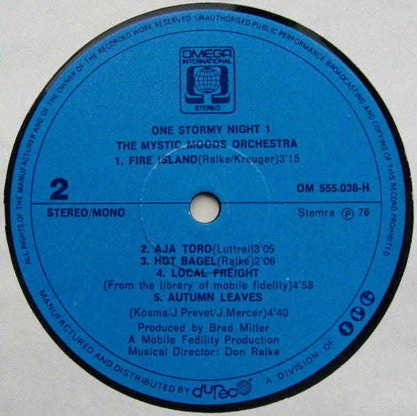 The Mystic Moods Orchestra : One Stormy Night (LP, Album, RE)