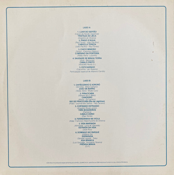 Caçulinha : Classicos Do Sertão (LP, Album, Promo)