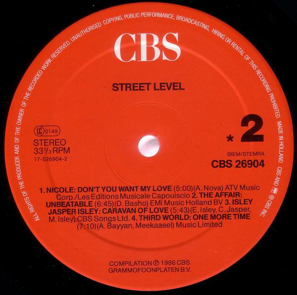 Various : Street Level (LP, Comp)