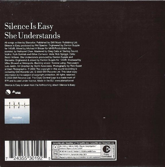 Starsailor : Silence Is Easy (CD, Single, Copy Prot.)
