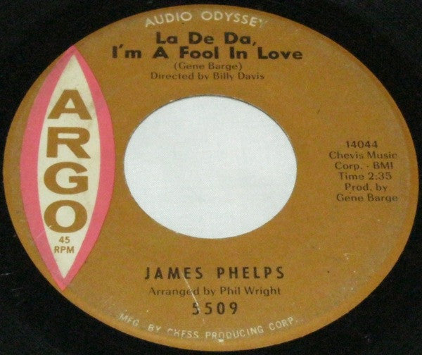 James Phelps : Wasting Time (7")