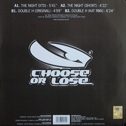 DJ Killah : Night E.P. (12", EP)