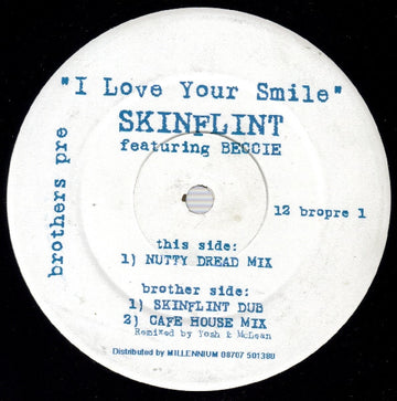 Skinflint Featuring Beccie : I Love Your Smile (12")