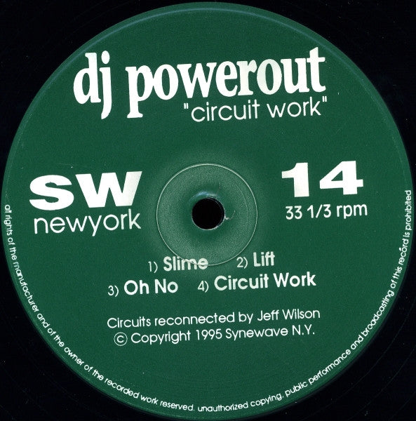 DJ Powerout* : Circuit Work (12")